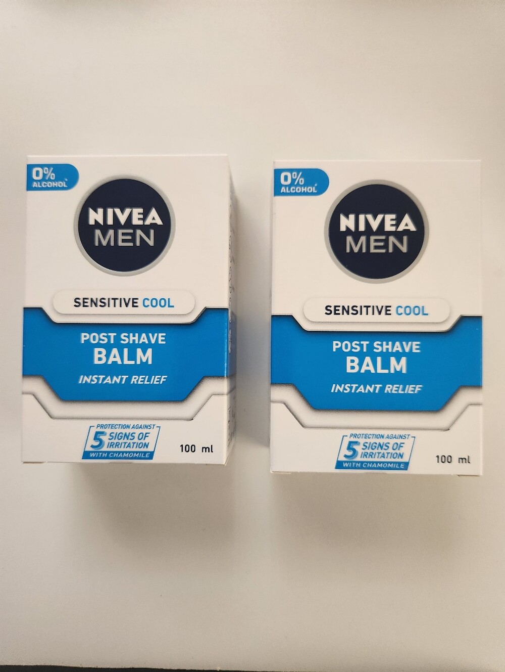 NIVEA MEN Sensitive Cool Post Shave Balm - Blue Set of 2